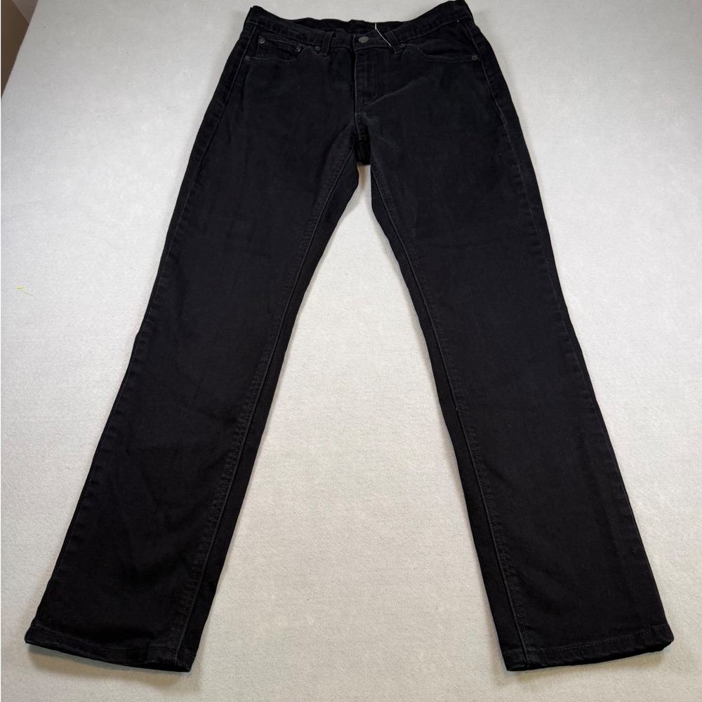 Levi Strauss & Co Mens Black Straight Leg Denim Jeans Size 29x29